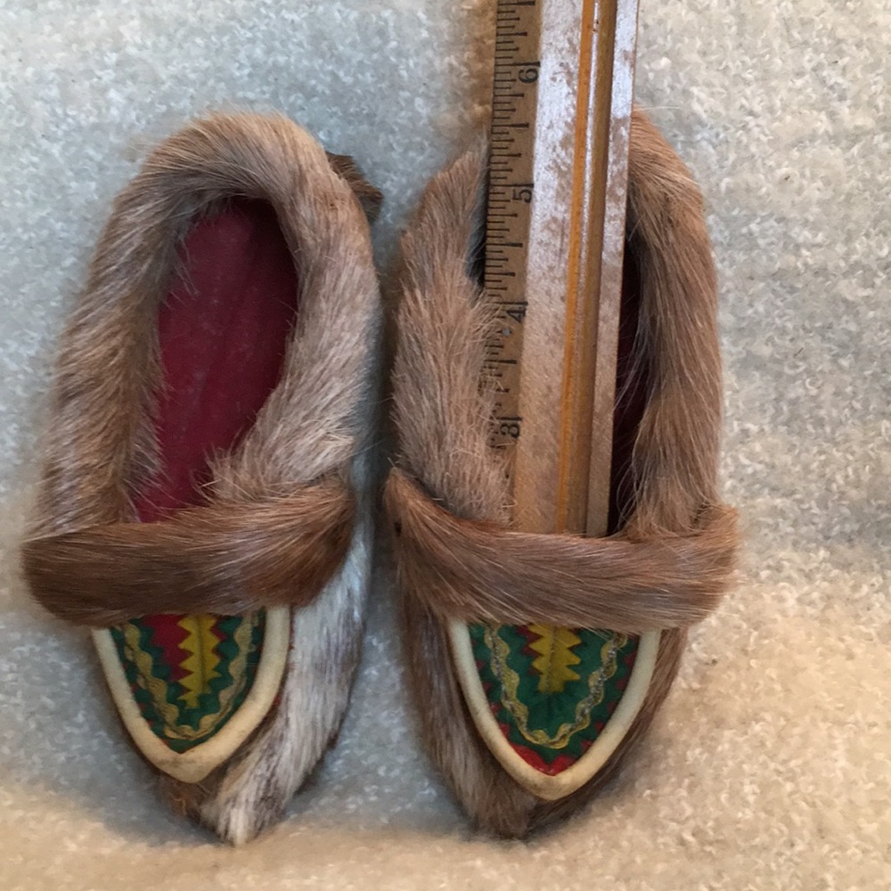 Reindeer slippers 6 inch Lapland tribal Sami shoes